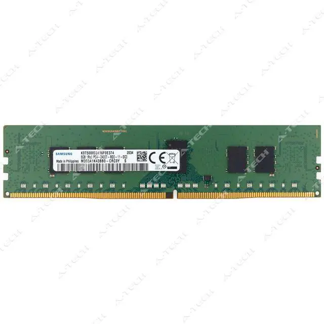 Main image of (NOT FOR HOME PC!) Samsung 8GB DDR4 2400 MHz PC4-19200 ECC RDIMM Server Memory RAM M393A1K43BB0-CRC