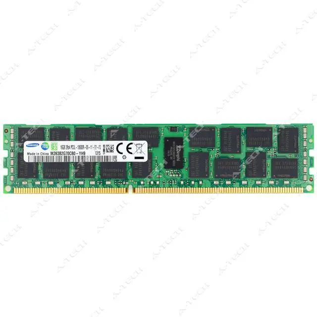 Main image of (NOT FOR HOME PC!) Samsung 16GB DDR3 1333MHz PC3-10600 ECC RDIMM Server Memory RAM M393B2G70CB0-YH9