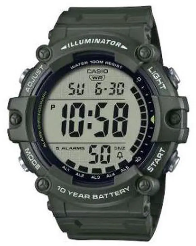 Main image of Casio Men's Quartz Illuminator 10-Year Battery 51mm Digital Watch AE1500WHX-3AV
