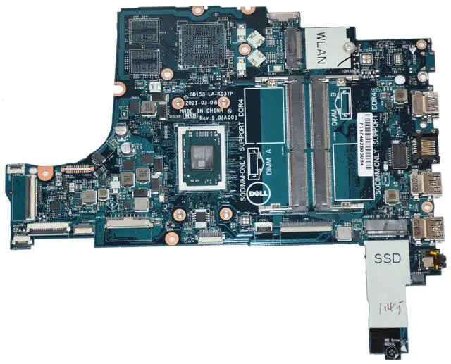 Alt view image 4 of 7 - Dell Inspiron 3505 Motherboard AMD Athlon Silver 3050U 2.30GHz LA-K037P P43K1