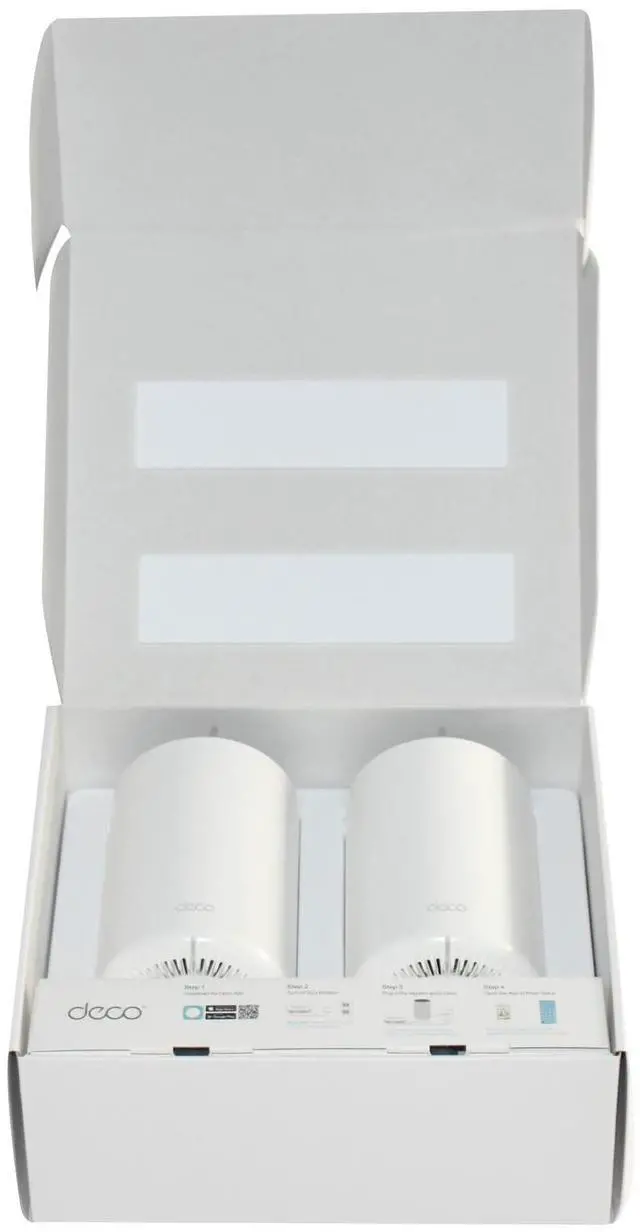 Alt view image 3 of 7 - TP-Link Deco W7200 Tri-Band WiFi 6 Mesh System AX6600 2-Pack 5500 sq ft - OEM