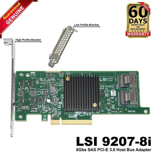 Main image of (NOT FOR HOME PC!) LSI 9207-8i 6Gbps 8-Port SAS HBA PCIe 3.0 P20 IT Mode ZFS TrueNAS UNRAID