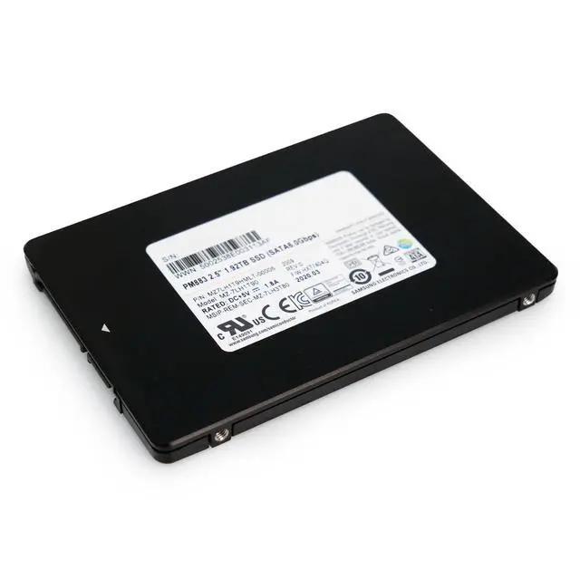 Alt view image 6 of 7 - Samsung PM883 1.92TB MZ7LH1T9HMLT SATA 6Gb/s 1.3 DWPD 3D TLC 2.5" Enterprise SSD