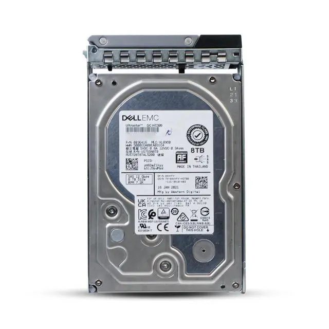 Alt view image 3 of 7 - (NOT FOR HOME PC!) Dell 8TB 7.2K RPM SAS 12Gb/s 512e 3.5" Enterprise PowerEdge HDD 044YFV G16