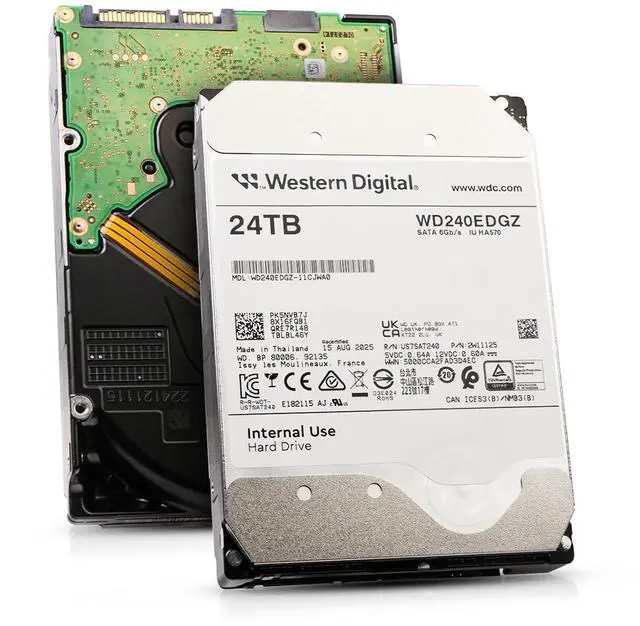 Main image of Western Digital IU HA570 24TB WD240EDGZ 7.2K RPM SATA 6Gb/s 512e 3.5" HDD