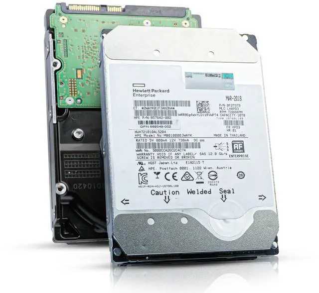 Main image of (NOT FOR HOME PC!) HP/HGST He10 10TB HUH721010AL5204 0F27373 7.2K RPM SAS 12Gb/s 512e 3.5" HDD
