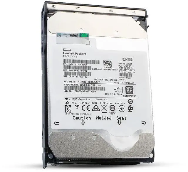 Alt view image 5 of 7 - (NOT FOR HOME PC!) HP Generation 11 12TB 877030-001 7.2K RPM SAS 12Gb/s 512e 3.5" Enterprise HDD