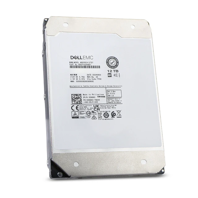 Alt view image 5 of 7 - (NOT FOR HOME PC!) Dell/Toshiba MG09 12TB MG09SCA12TEY 7.2K RPM SAS 12Gb/s 512e 3.5" Enterprise HDD