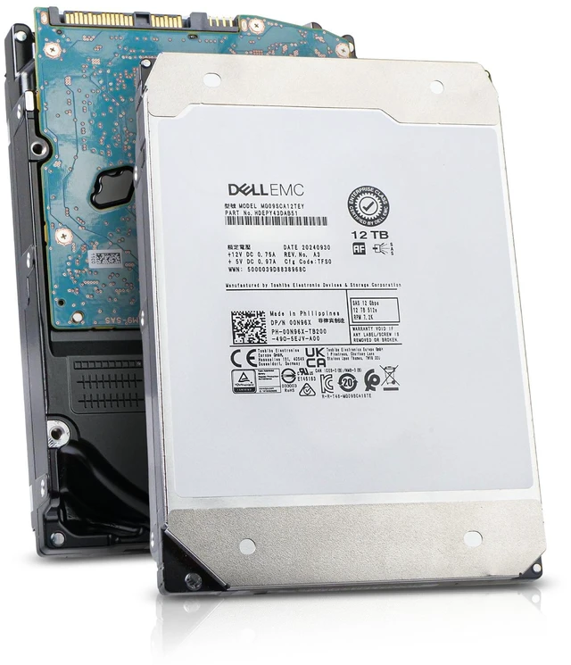 Main image of (NOT FOR HOME PC!) Dell/Toshiba MG09 12TB MG09SCA12TEY 7.2K RPM SAS 12Gb/s 512e 3.5" Enterprise HDD
