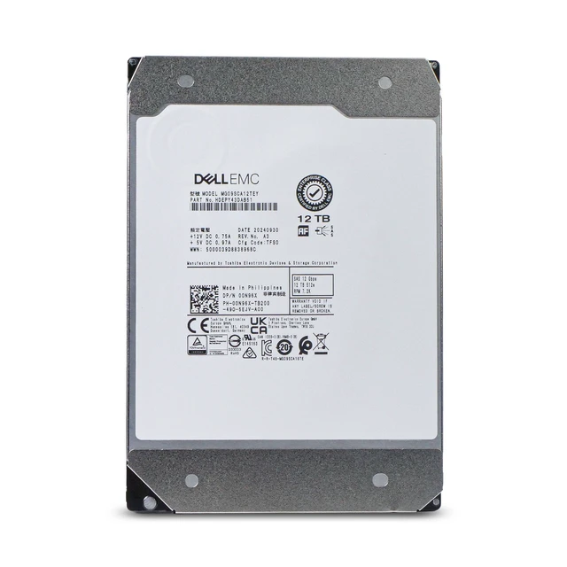 Alt view image 3 of 7 - (NOT FOR HOME PC!) Dell/Toshiba MG09 12TB MG09SCA12TEY 7.2K RPM SAS 12Gb/s 512e 3.5" Enterprise HDD