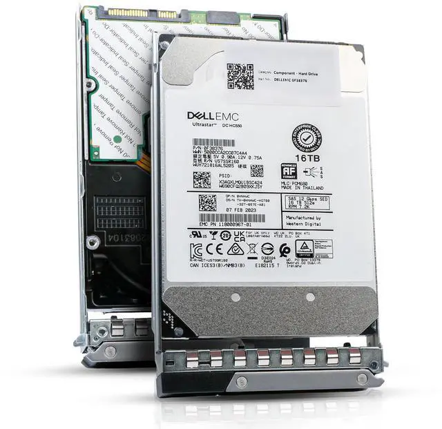 Main image of (NOT FOR HOME PC!) Dell 16TB 7.2K RPM SAS 12Gb/s 512e 3.5" Enterprise PowerEdge HDD G16 400-BHJD