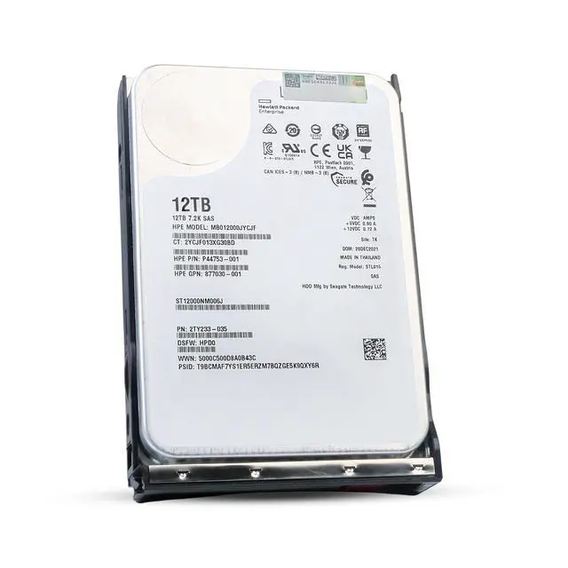 Alt view image 5 of 7 - (NOT FOR HOME PC!) HP Generation 11 12TB P44753-001 MB012000JYCJF 7.2K RPM SAS 12Gb/s 512e 3.5" HDD