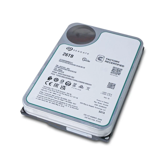 Alt view image 6 of 7 - Seagate Exos 26TB ST26000NM001C 7.2K RPM SATA 6Gb/s 512e 3.5" Enterprise HDD