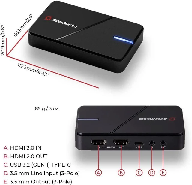 Alt view image 4 of 4 - AVerMedia Live Gamer Extreme 3 Plug and Play 4K Capture Card for Gaming GC551G2