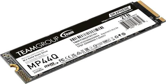 Alt view image 2 of 6 - TEAMGROUP MP44Q 2TB SLC Cache Gen 4x4 M.2 2280 PCIe 4.0 w/NVMe SSD