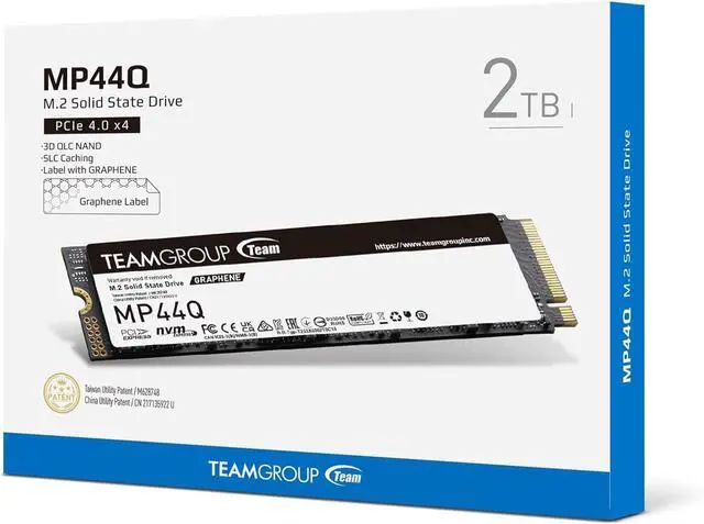 Alt view image 6 of 6 - TEAMGROUP MP44Q 2TB SLC Cache Gen 4x4 M.2 2280 PCIe 4.0 w/NVMe SSD