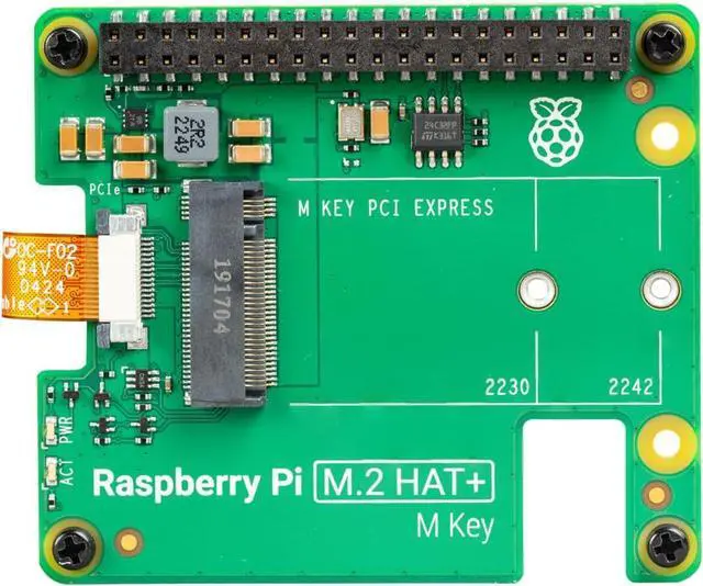 Main image of Raspberry Pi M.2 HAT BOARD ROHS COMPLIANT NVMe drives SC1166