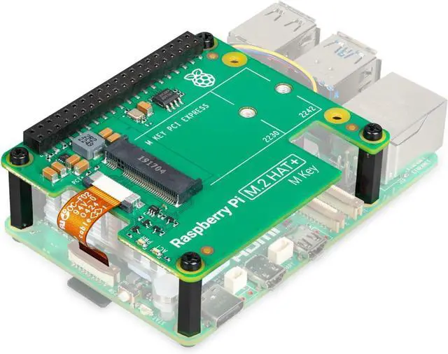Alt view image 3 of 4 - Raspberry Pi M.2 HAT BOARD ROHS COMPLIANT NVMe drives SC1166