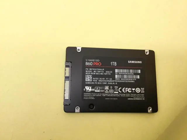 Alt view image 3 of 3 - MZ-76P1T0 Samsung 860 Pro 1TB SATA 6Gb/s 2.5in Internal SSD