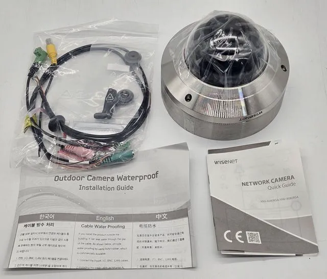 Alt view image 3 of 5 - Hanwha WiseNet 5MP Stainless Steel IR Vandal Dome Security Camera XNV-8080RSA