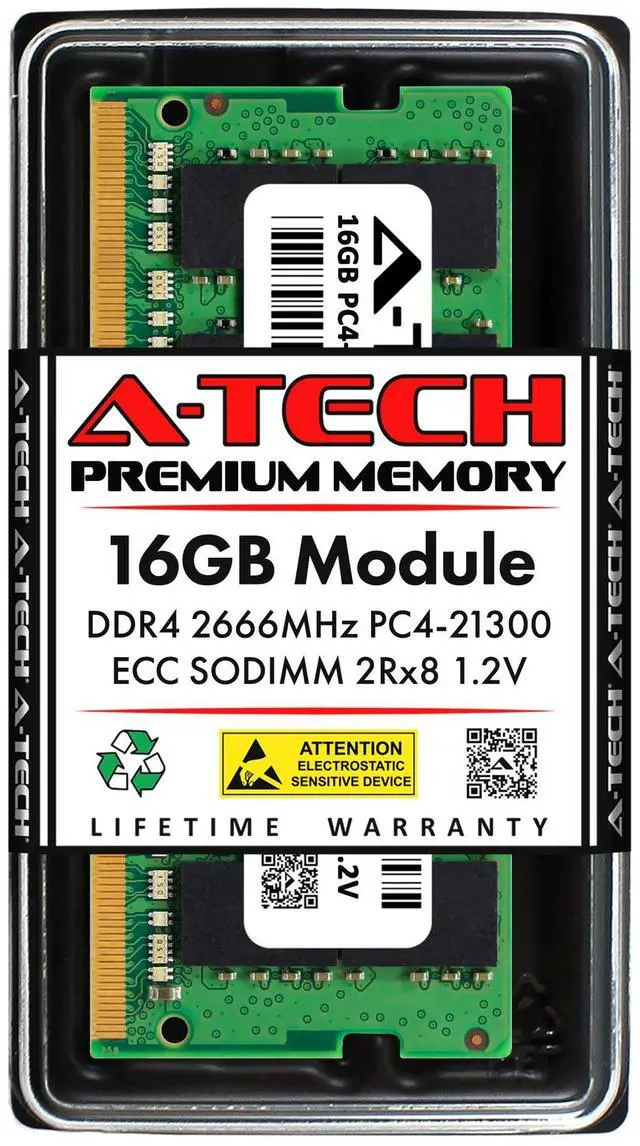 Main image of (NOT FOR HOME PC!) 16GB DDR4-2666 ECC SODIMM Synology RackStation RS822+ RS822RP+ NAS Memory RAM 1x
