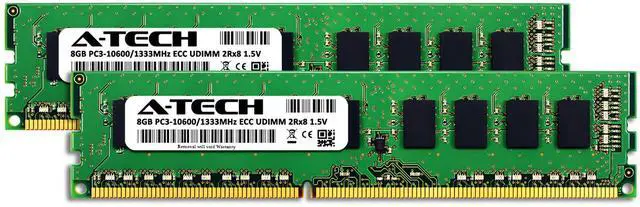 Alt view image 2 of 2 - (NOT FOR HOME PC!) 16GB 2x 8GB PC3-10600E ECC UDIMM Dell PowerEdge T110 II Memory RAM