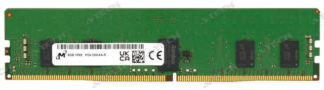 Main image of Micron 8GB DDR4-3200 MTA9ASF1G72PZ-3G2E2 MTA9ASF1G72PZ-3G2J3 Server Memory RAM