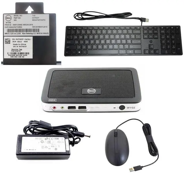Main image of Dell Wyse Tx0 3010 Thin Client Marvell PJ4 v7 1GHz 1GB OS 8.1 Complete Kit V7W37