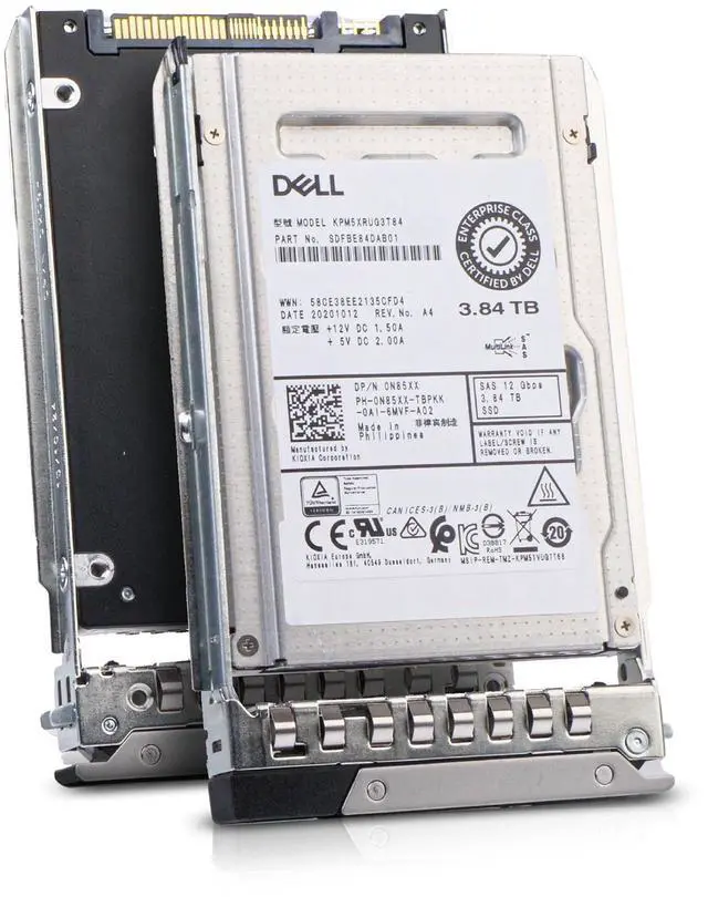 Main image of (NOT FOR HOME PC!) Dell 3.84TB SAS 12Gb/s 3D TLC 1 DWPD 2.5" Read Intensive SSD Y1DT5 G16