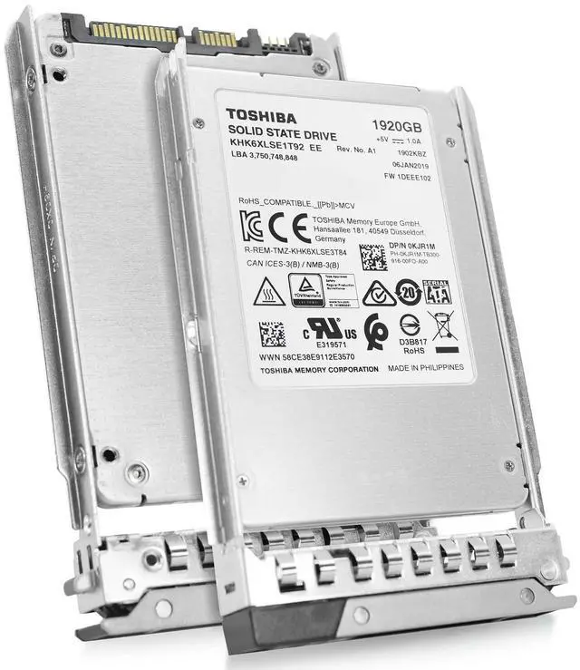 Main image of Dell 1.92TB SATA 6Gb/s 3D TLC 0.6 DWPD 2.5" Enterprise SSD 345-BEFT G13