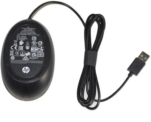 Alt view image 2 of 7 - Lot of 50 HP 320M HSA-C001M 2-Button 1200 DPI USB Wired Optical Mouse L96910-001
