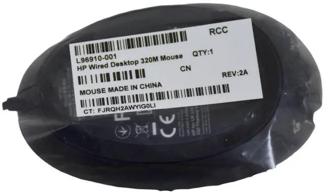 Alt view image 5 of 7 - Lot of 50 HP 320M HSA-C001M 2-Button 1200 DPI USB Wired Optical Mouse L96910-001