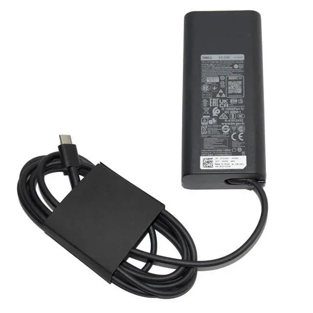 Alt view image 3 of 7 - Dell Latitude 5420 65W AC Power Adapter Charger 20V 3.25A LA65NM190 723JG