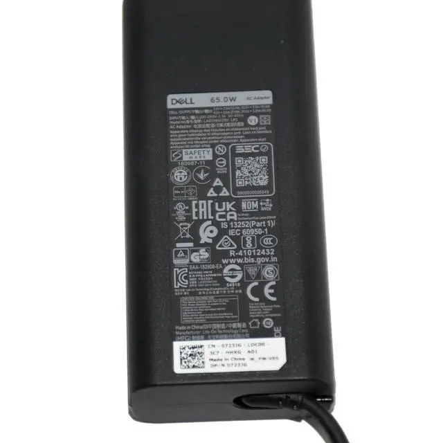 Alt view image 4 of 7 - Dell Latitude 5420 65W AC Power Adapter Charger 20V 3.25A LA65NM190 723JG
