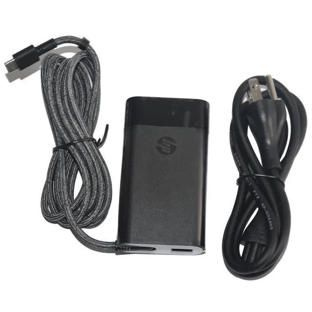 Alt view image 4 of 7 - HP Envy 13 15 x360 65W USB-C Slim Laptop AC Power Adapter TPN-DA13 L21487-001