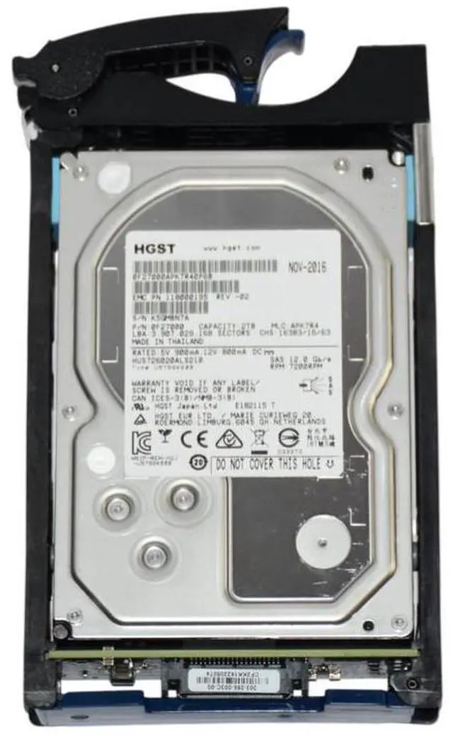 Main image of (NOT FOR HOME PC!) HGST Ultrastar 7K6000 2TB 7.2K SAS 3.5 Internal Hard Drive HDD HUS726020ALS210