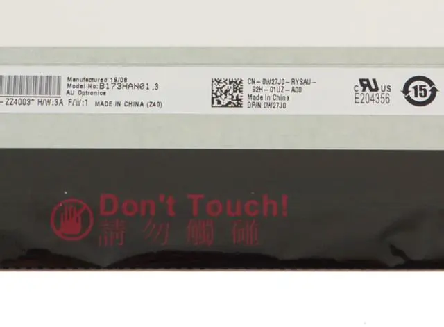 Alt view image 3 of 4 - Dell Inspiron 17 3780 3781 3785 17.3" FHD Matte LCD Screen B173HAN01.3 W27J0