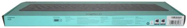 Alt view image 3 of 7 - Logitech K120 US QWERTY Black USB Wired Keyboard 920-002478