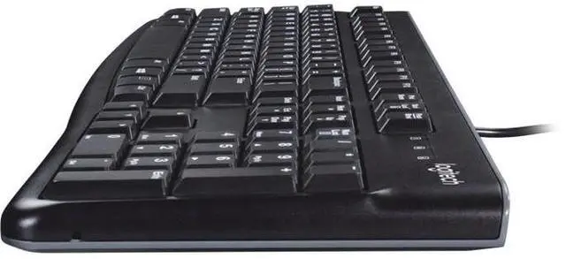 Alt view image 6 of 7 - Logitech K120 US QWERTY Black USB Wired Keyboard 920-002478
