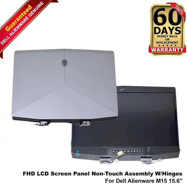 Main image of Dell Alienware M15 15.6" FHD LCD Screen Complete Display Assembly 8MNHD