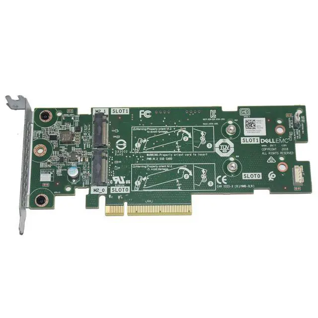 Alt view image 2 of 7 - Lot of 2 Dell 61F54 PCIe BOSS 2x M.2 Boot SSD Adapter Card PowerEdge Server