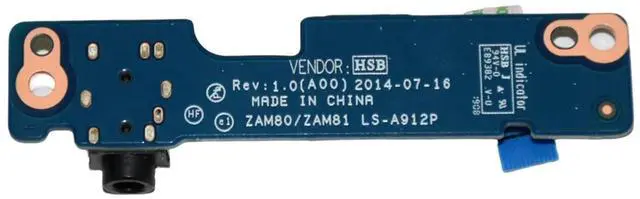 Alt view image 5 of 6 - Lot x 5 Dell Latitude E5550 Audio Speaker Board with Cable LS-A912P 7J8YF 07J8YF