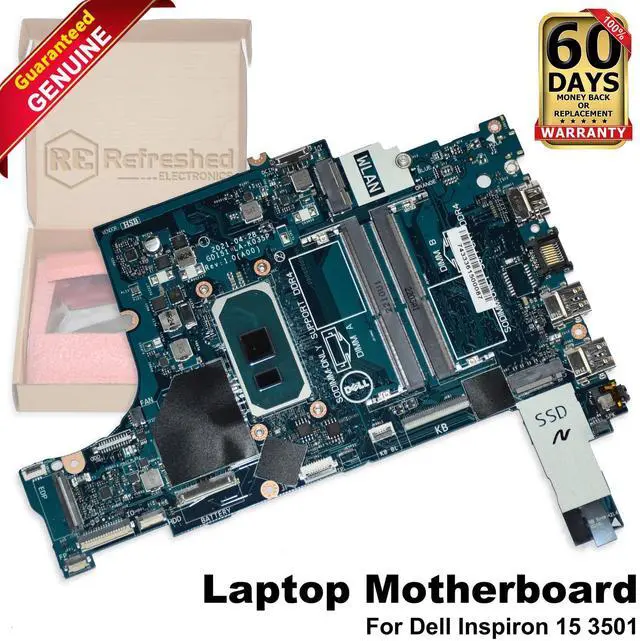 Main image of Dell Inspiron 15 3501 Motherboard i5-1035G1 Quad-Core 1.0GHz LA-K035P 2VK51