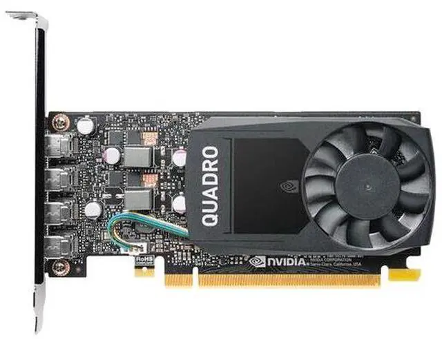 Alt view image 4 of 7 - Dell Nvidia Quadro P620 2GB GDDR5 PCIe x16 4x Mini DP Video Graphics Card PWF85