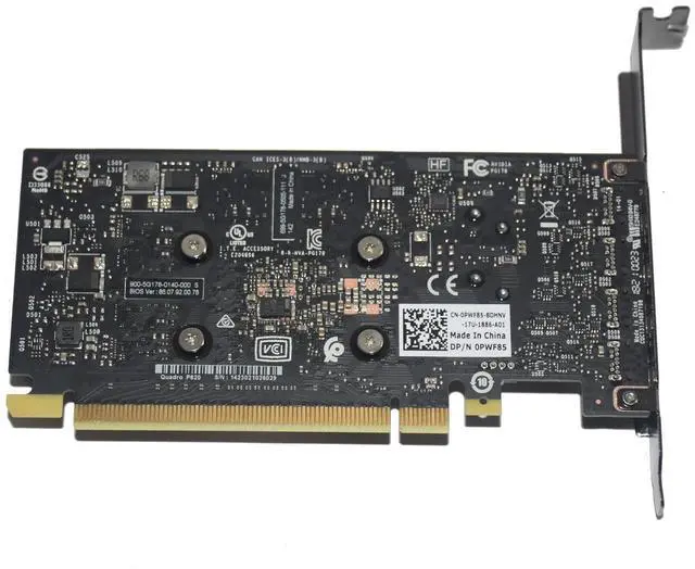 Alt view image 7 of 7 - Dell Nvidia Quadro P620 2GB GDDR5 PCIe x16 4x Mini DP Video Graphics Card PWF85