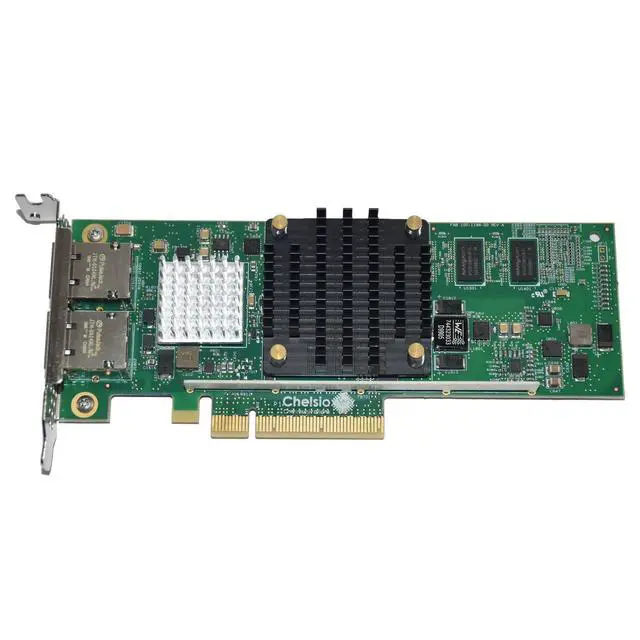 Alt view image 4 of 7 - Dell Chelsio T520-BT Dual-Port 10GbE RJ45 PCIe Network Adapter Card PVMTG