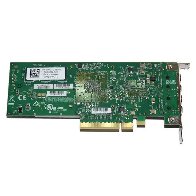 Alt view image 6 of 7 - Dell Chelsio T520-BT Dual-Port 10GbE RJ45 PCIe Network Adapter Card PVMTG