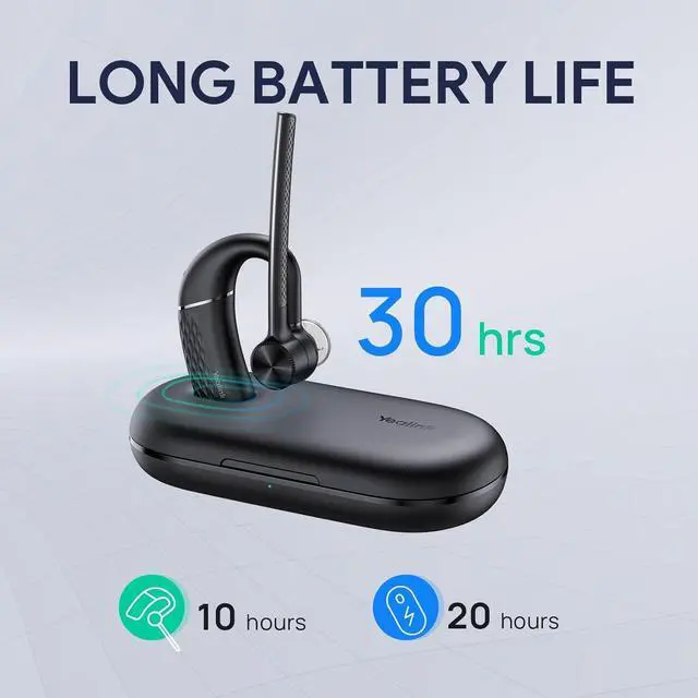 Alt view image 6 of 6 - Yealink BH71 Pro Bluetooth Office Wireless Headset with Charging Case 1208652