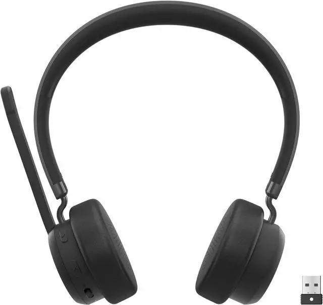 Main image of Lenovo Wireless VoIP Headset Teams Certified, Noise-Canceling Mic, Bluetooth 5.3