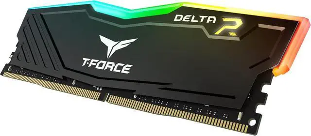 Alt view image 6 of 7 - TEAMGROUP T-Force Delta RGB 16GB (2x8GB) DDR4 3200MHz Desktop Memory CL16 Black